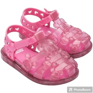 Mini Melissa Disney Mickey Mouse Jelly Sandals Shoes NIB
